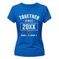 Personalised Anniversary For Him For Her Gifts Ladies Fit T-Shirt