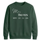 Personalised Anniversary Groom Unisex Sweatshirt
