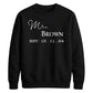 Personalised Anniversary Groom Unisex Sweatshirt