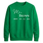 Personalised Anniversary Groom Unisex Sweatshirt