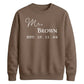 Personalised Anniversary Groom Unisex Sweatshirt