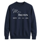 Personalised Anniversary Groom Unisex Sweatshirt