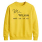 Personalised Anniversary Groom Unisex Sweatshirt