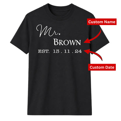 Personalised Anniversary Groom Gift Unisex T-Shirt