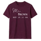 Personalised Anniversary Groom Gift Unisex T-Shirt