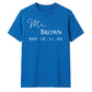 Personalised Anniversary Groom Gift Unisex T-Shirt