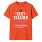 Personalised Best Ever Thank You Teacher Unisex T-Shirt