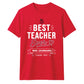 Personalised Best Ever Thank You Teacher Unisex T-Shirt