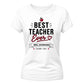Personalised Best Ever Thank You Teacher Ladies Fit T-Shirt