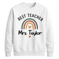 Personalised Best Teacher Thank You Teacher Unisex Sweatshirt