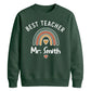 Personalised Best Teacher Thank You Teacher Unisex Sweatshirt