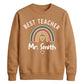 Personalised Best Teacher Thank You Teacher Unisex Sweatshirt
