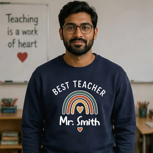 Personalised Best Teacher Thank You Teacher Unisex Sweatshirt