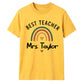 Personalised Best Teacher Thank You Teacher Unisex T-Shirt
