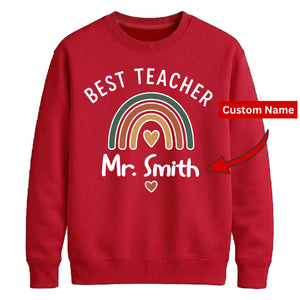 Personalised Best Teacher Thank You Teacher Unisex Sweatshirt