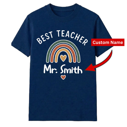 Personalised Best Teacher Thank You Teacher Unisex T-Shirt