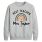 Personalised Best Teacher Thank You Teacher Unisex Sweatshirt