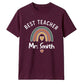 Personalised Best Teacher Thank You Teacher Unisex T-Shirt
