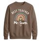 Personalised Best Teacher Thank You Teacher Unisex Sweatshirt