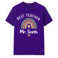 Personalised Best Teacher Thank You Teacher Unisex T-Shirt