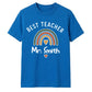 Personalised Best Teacher Thank You Teacher Unisex T-Shirt
