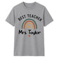 Personalised Best Teacher Thank You Teacher Unisex T-Shirt