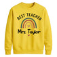 Personalised Best Teacher Thank You Teacher Unisex Sweatshirt