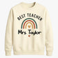 Personalised Best Teacher Thank You Teacher Unisex Sweatshirt