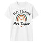 Personalised Best Teacher Thank You Teacher Unisex T-Shirt
