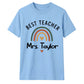 Personalised Best Teacher Thank You Teacher Unisex T-Shirt