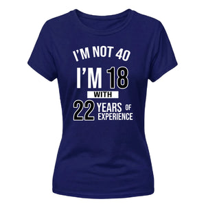 Personalised Birthday Experience Ladies Fit t-shirt
