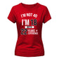 Personalised Birthday Experience Ladies Fit t-shirt