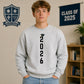Personalised Class Graduation School Leavers Unisex Sweatshirt