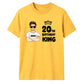 Personalised Crown king Birthday Unisex T-Shirt