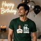 Personalised Crown king Birthday Unisex T-Shirt