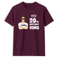 Personalised Crown king Birthday Unisex T-Shirt