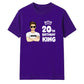 Personalised Crown king Birthday Unisex T-Shirt