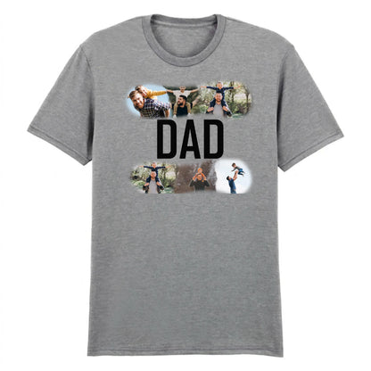 Personalised Dad College Photo Fathers Day Printed Unisex T-Shirt