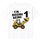 Personalised Kids Birthday T Shirt Digger Birthday Outfit Construction Truck Custom Name Unisex Kids Tee