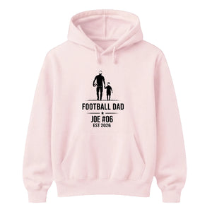 Personalised Family Football Printed Unisex Hoodie