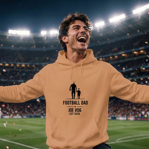 Personalised Family Football Printed Unisex Hoodie