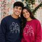 Personalised Family Line Art Portrait Unisex Sweatshirt
