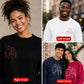 Custom Unisex Sweatshirt with Custom Photo Portrait Line Art