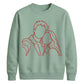 Personalised Family Line Art Portrait Unisex Sweatshirt
