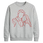 Personalised Family Line Art Portrait Unisex Sweatshirt