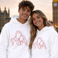 Personalised Family Portrait Line Art Unisex Hoodie