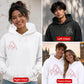 Custom Unisex Hoodie with Custom Photo Portrait Line Art