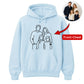 Personalised Family Portrait Line Art Unisex Hoodie