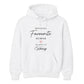 Personalised Favourite Human For Him For Her Gifts Unisex Hoodie