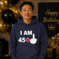 Personalised Funny Milestone Birthday Unisex Hoodie